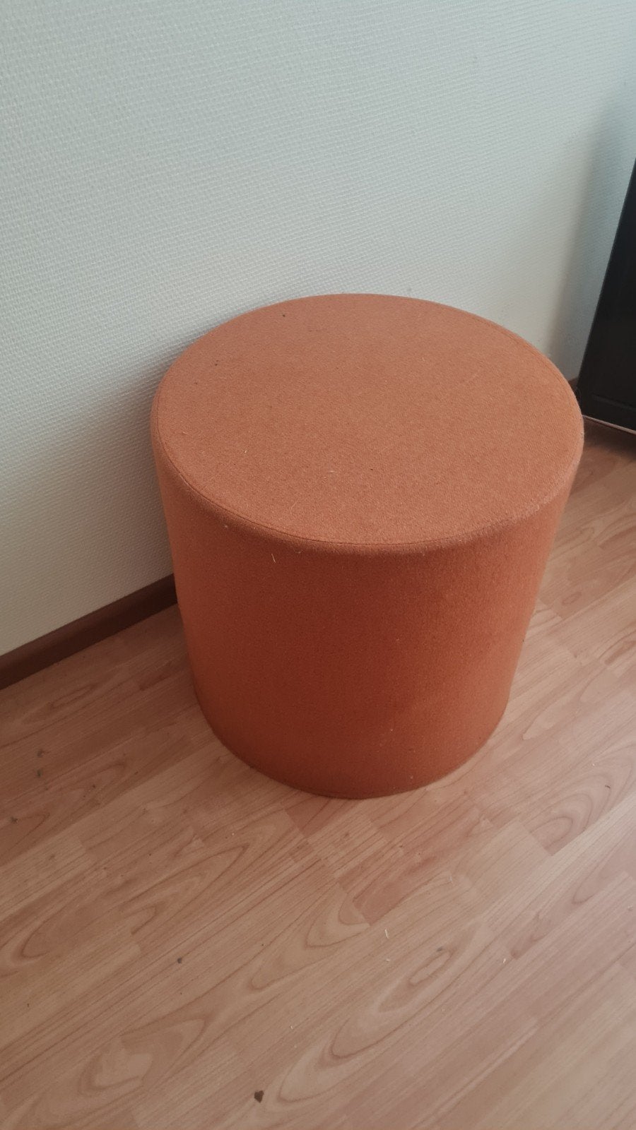 stevige poef, Ophalen, Rond, Stof