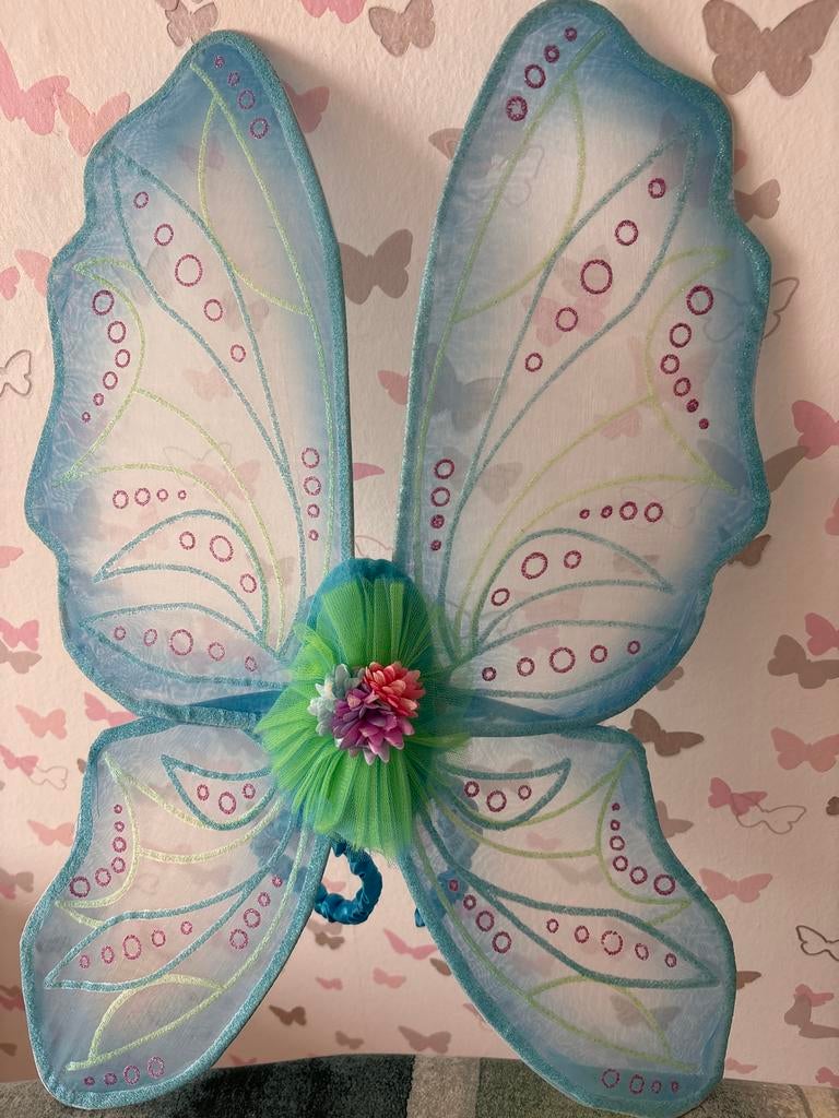 Betoverende blauwe vlindervleugels voor kinderen, Antiek en Kunst, Ophalen of Verzenden