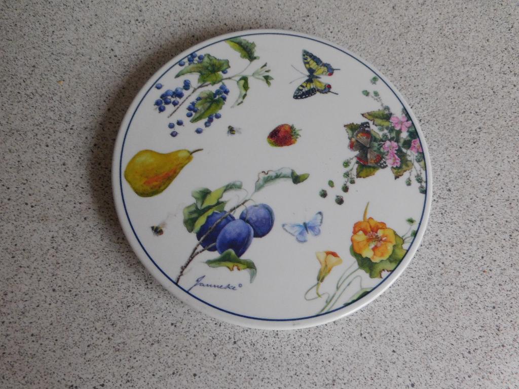 Onderzetter 18 cm. Fruit & Flowers Janneke Brinkman JBS, Ophalen of Verzenden, Zo goed als nieuw, Pot of Pan
