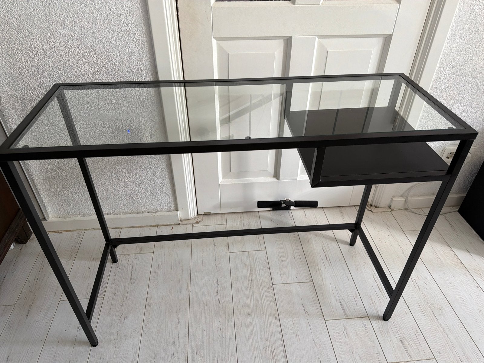 IKEA Vittsjö laptoptafel  -100x36x74.5 cm DIRECT OPHALEN, Ophalen, Gebruikt, Modern, Glas