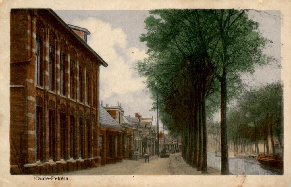Oude Pekela Dorpsgezicht # 756, Verzenden, 1920 tot 1940, Gelopen, Groningen