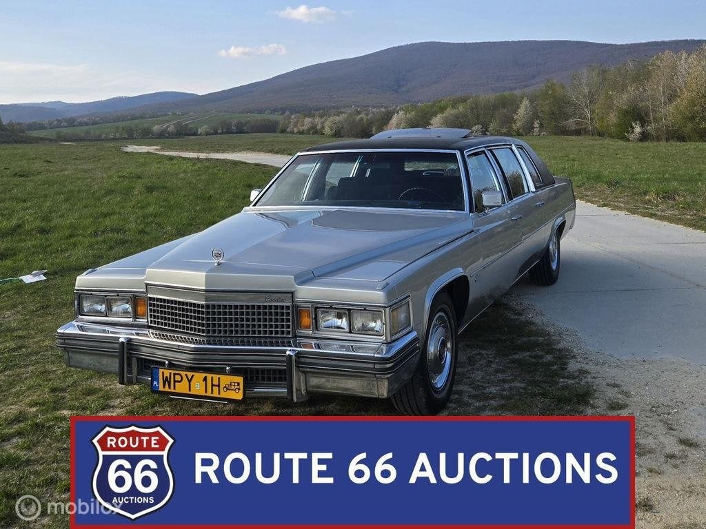 Cadillac Fleetwood Limousine | 1979 | Route 66 Auctions, Auto's, Cadillac, Overige carrosserieën, Zwart, Bedrijf