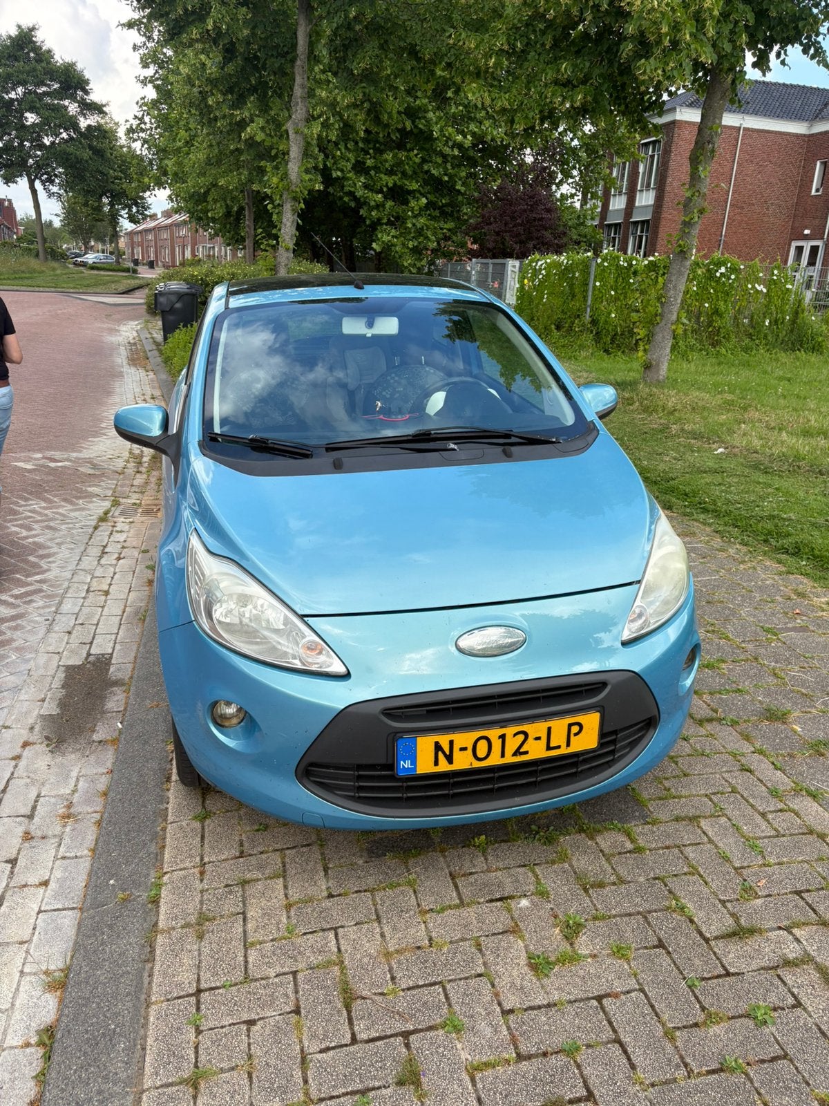 Ford Ka 1.2 51KW 2009 Blauw, Auto's, Voorwielaandrijving, 1242 cc, 4 cilinders, Handgeschakeld