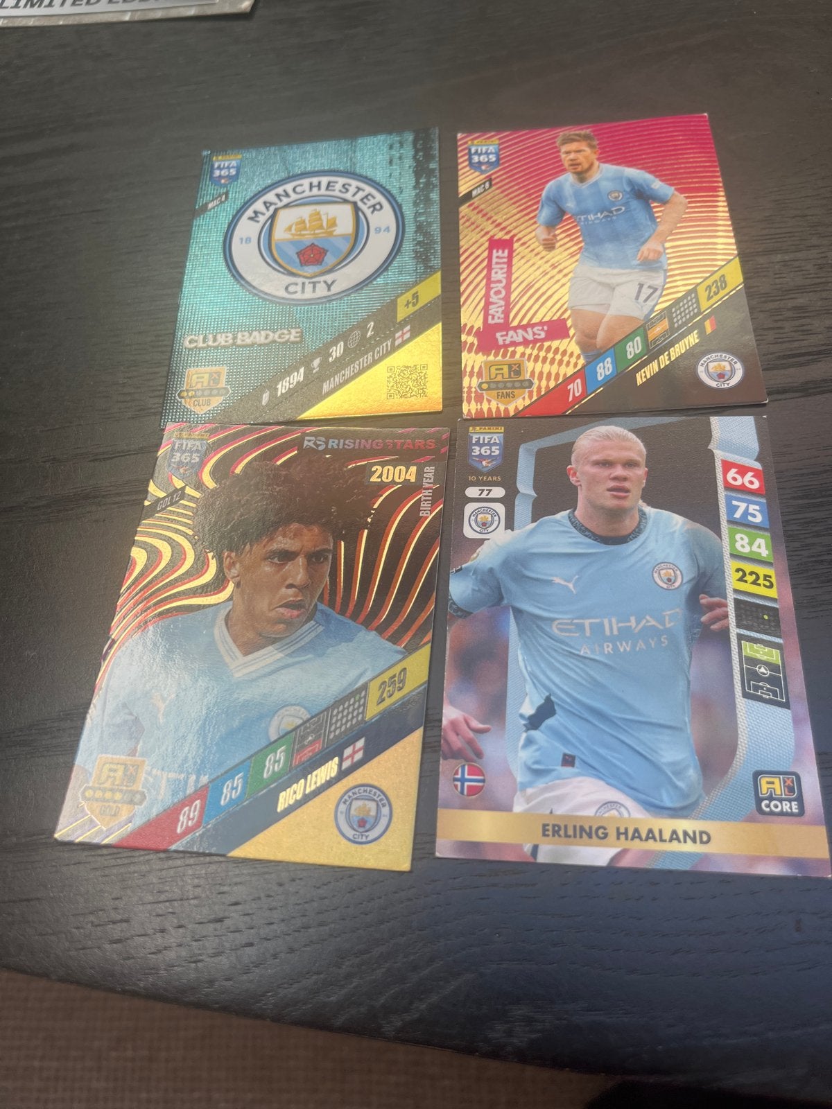 FIFA 365 Adrenalyn XL 2024 Manchester City Kaarten, Ophalen of Verzenden, Zo goed als nieuw, Buitenlandse clubs, Spelerskaart