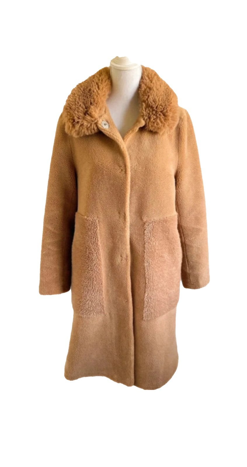 Miss&Furs camel teddy jas M/L, Maat 38/40 (M), Beige, Ophalen of Verzenden, Zo goed als nieuw