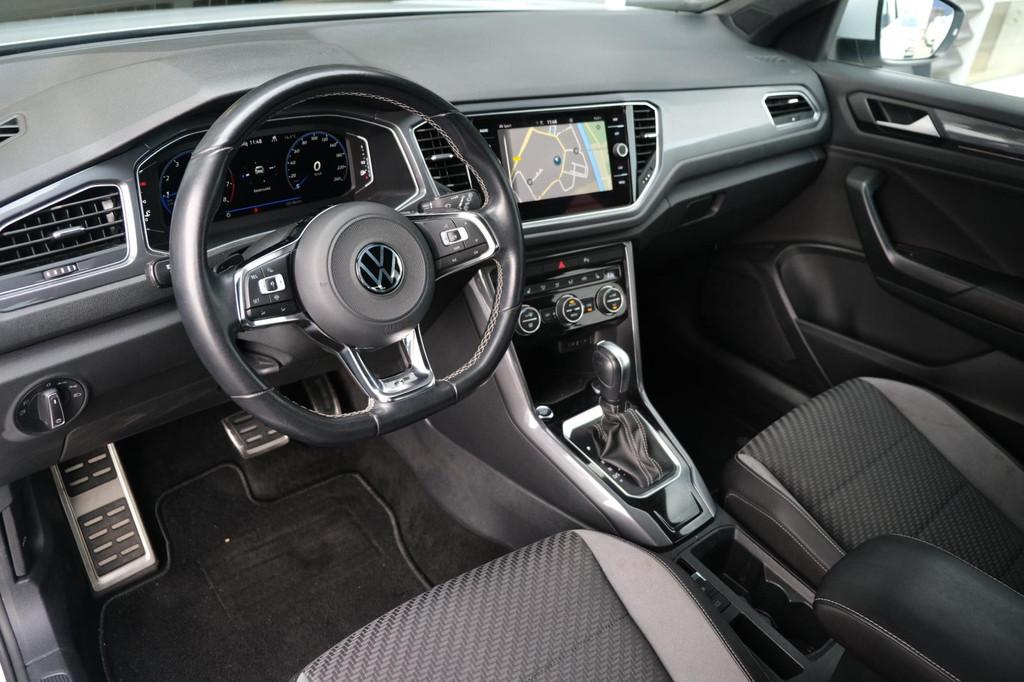 Volkswagen T-Roc 1.5 TSI 2x R-Line DSG Led Virtual Black Nav, 4 cilinders, 150 pk, Wit, Origineel Nederlands