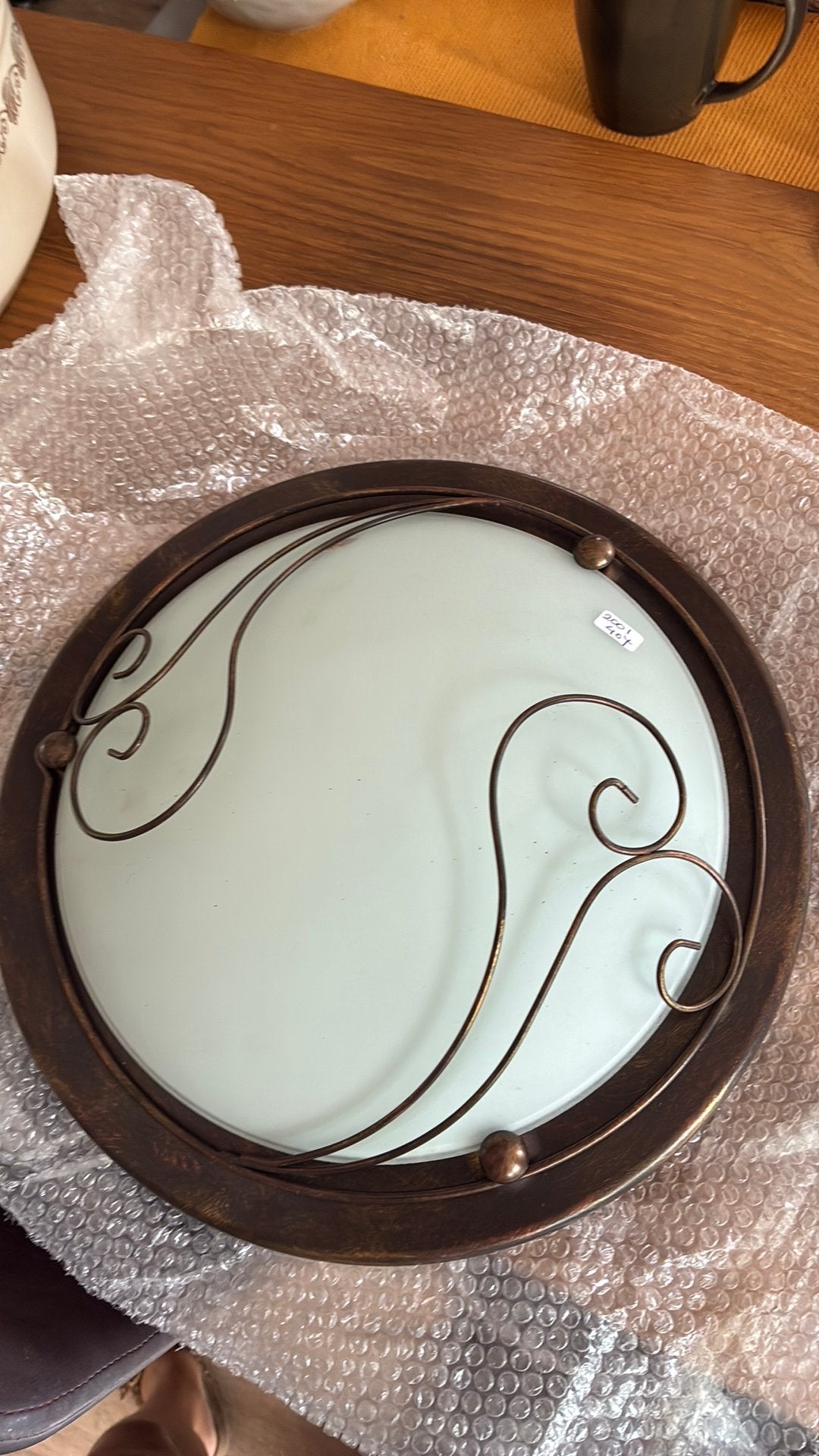 Klassieke plafonnière, Ophalen of Verzenden, Nieuw, Glas, Klassiek