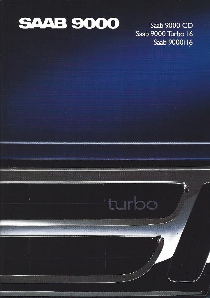 Brochure Saab 9000 1988, Ophalen of Verzenden, Gelezen, Overige merken