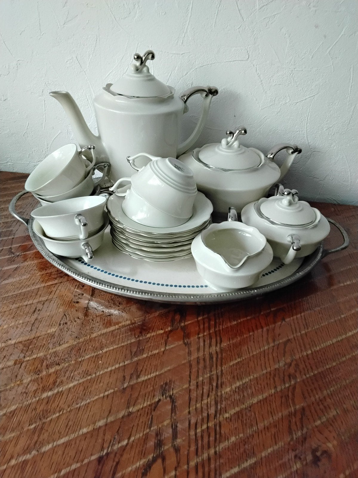 Koffie- en theeservies C.T. Altwasser antieke 1930, Ophalen