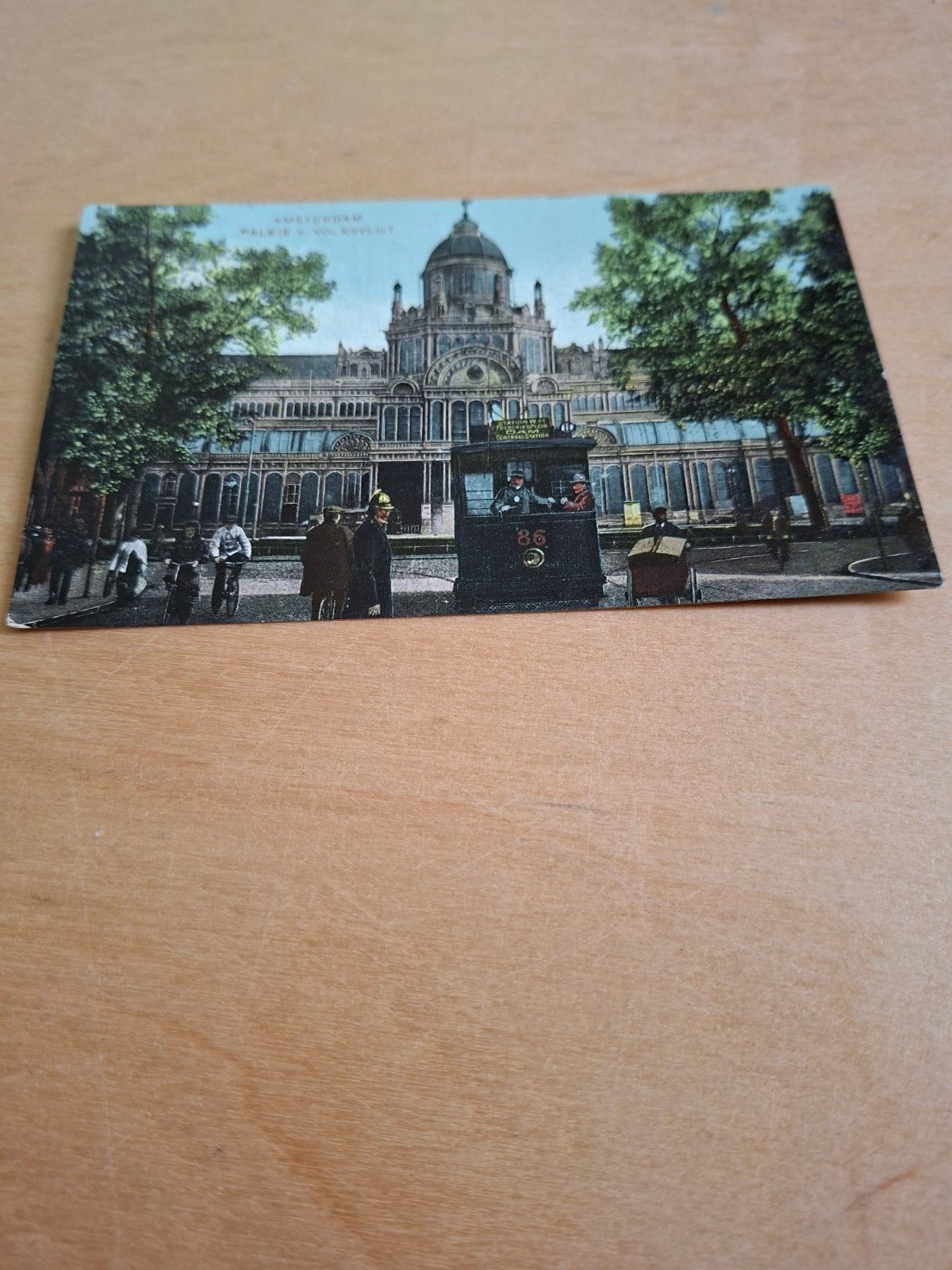 Amsterdam Paleis voor Volksvlijt tram  86, Ophalen of Verzenden, Voor 1920, Gelopen, Noord-Holland