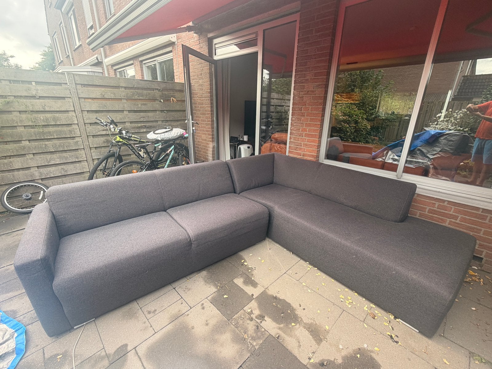 tweedehands L-bankstel, Tuin en Terras, Tuinsets en Loungesets, Ophalen of Verzenden, Gebruikt, Loungeset