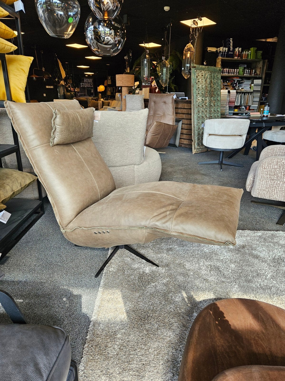 Relax fauteuil TOM chill-line, Verzenden, Minder dan 75 cm, Nieuw, Stof