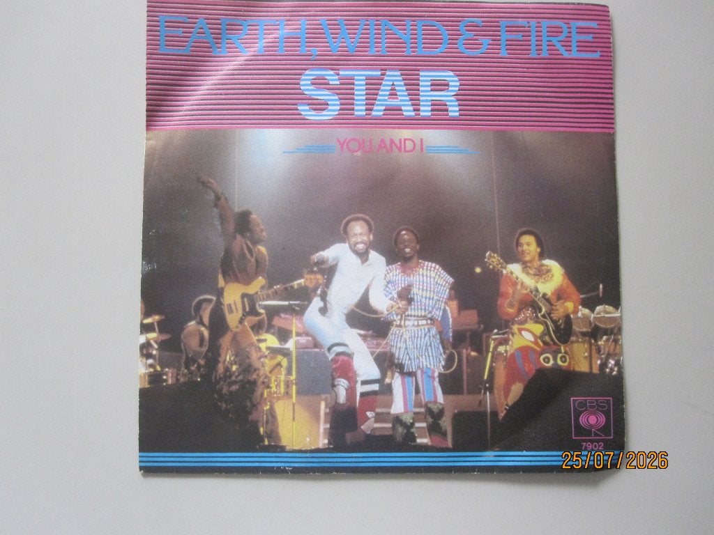 EARTH WIND & FIRE -  star - vinyl 7", Gebruikt, 7 inch, Ophalen of Verzenden, Overige typen