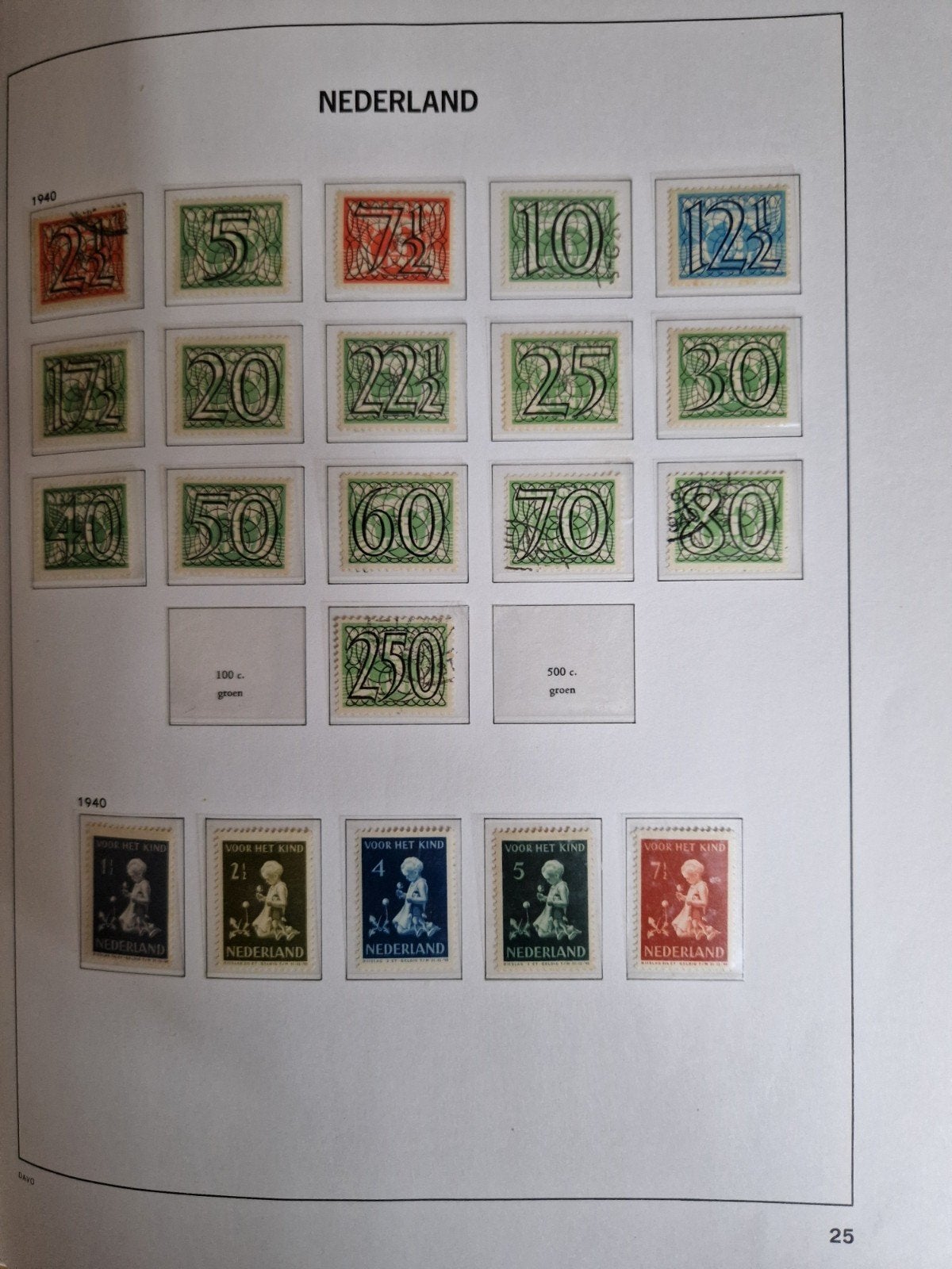 Davo album 1852-1941 luxe bladen klemstroken deel 2, Postzegels en Munten, Ophalen of Verzenden, Nederland