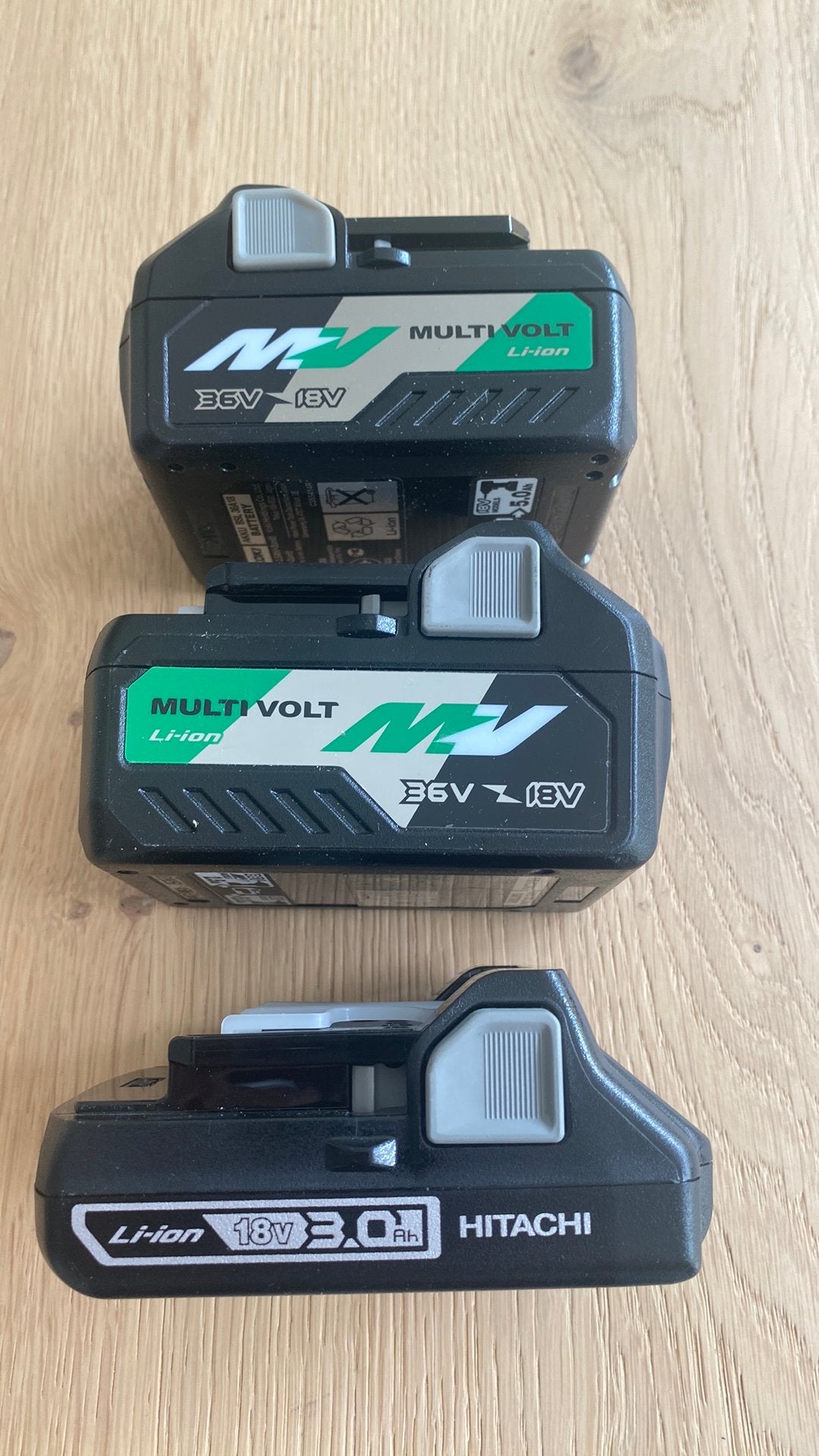 Goede hikoki/ hitachi accu’s.  Multivolt. 36V 18V, Ophalen of Verzenden, Zo goed als nieuw