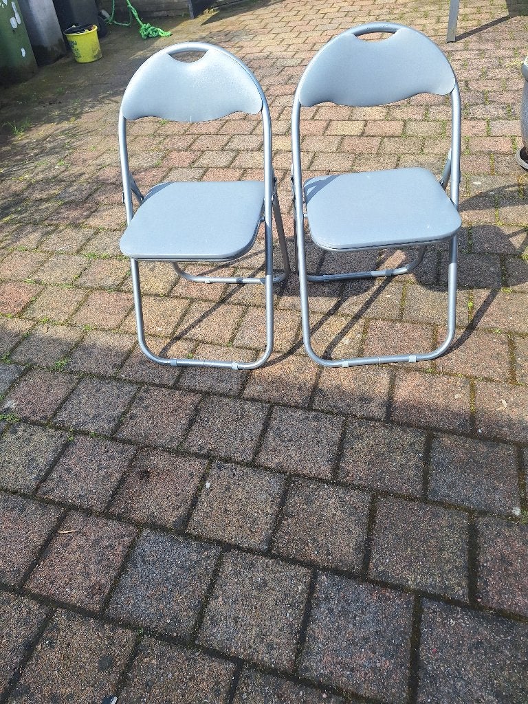 2 tuin klapstoelen, Ophalen, Gebruikt