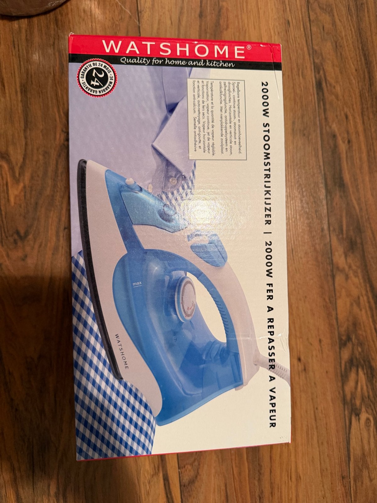 WatsHome 2000W Stoomstrijkijzer met Zelfreiniging, Ophalen of Verzenden, Nieuw, Strijkijzer met snoer