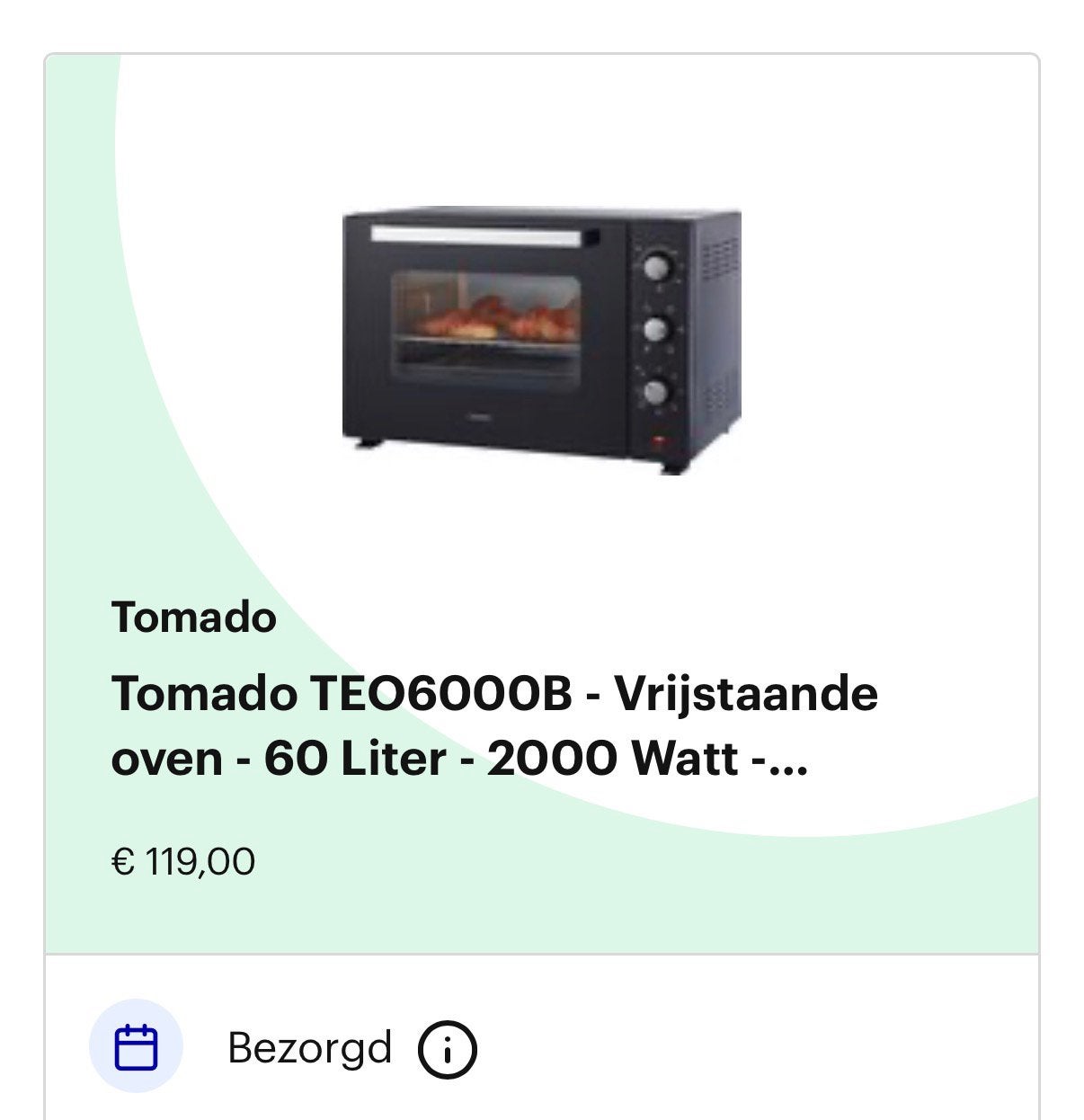 Vrijstaande heteluchtoven ZGAN (garantie), Ophalen, Zo goed als nieuw, Minder dan 45 cm