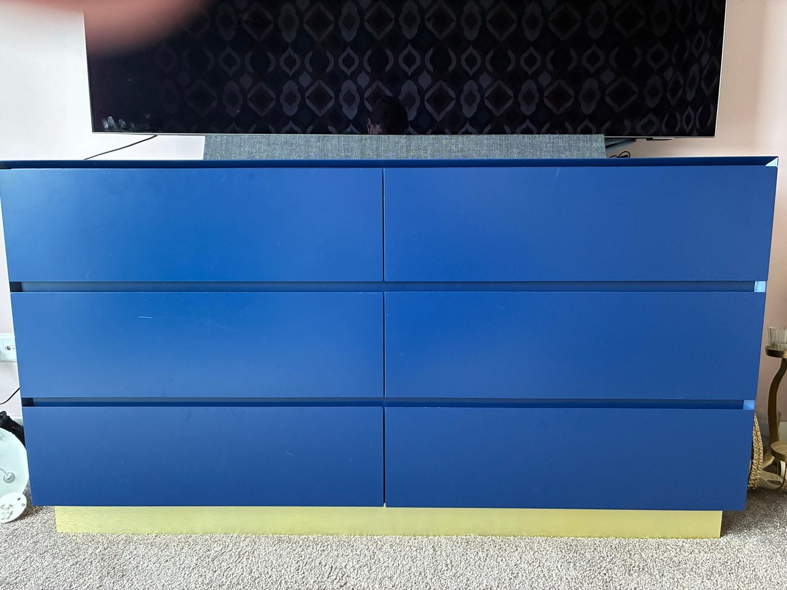 Blauwe ladekast, Ophalen, Overige materialen, Gebruikt, 100 tot 150 cm