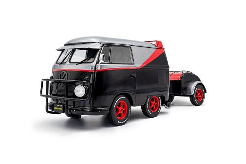 Volkswagen T1 Kool Kombi+aanhanger “The A-Team” 1:18 Solido, Hobby en Vrije tijd, Modelauto's | 1:18, Solido, Auto, Solido, Nieuw