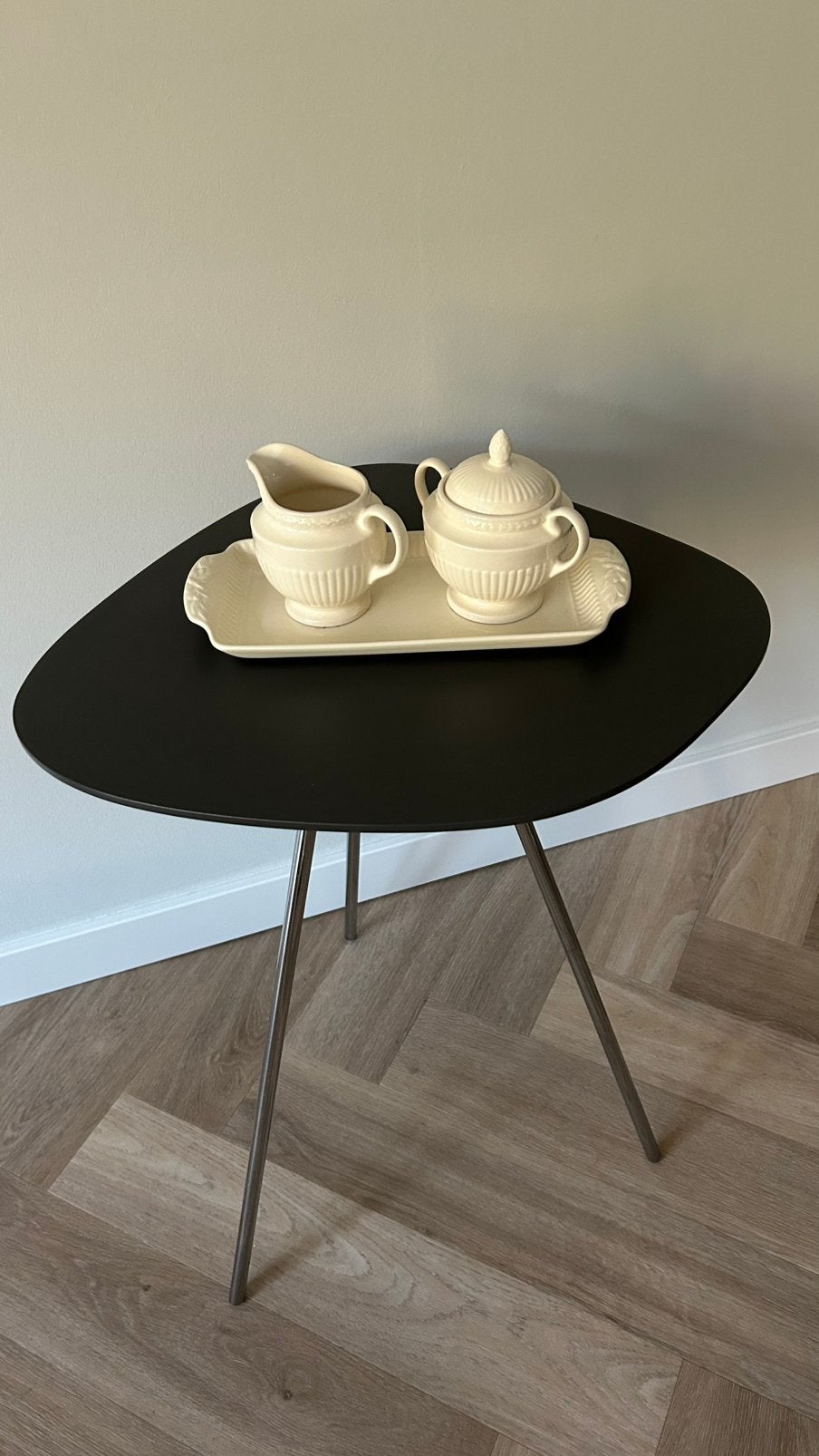 Zgan roomstelletje Wedgwood Edme Plain - puntgaaf, Ophalen, Klassiek, Overige typen, Zo goed als nieuw