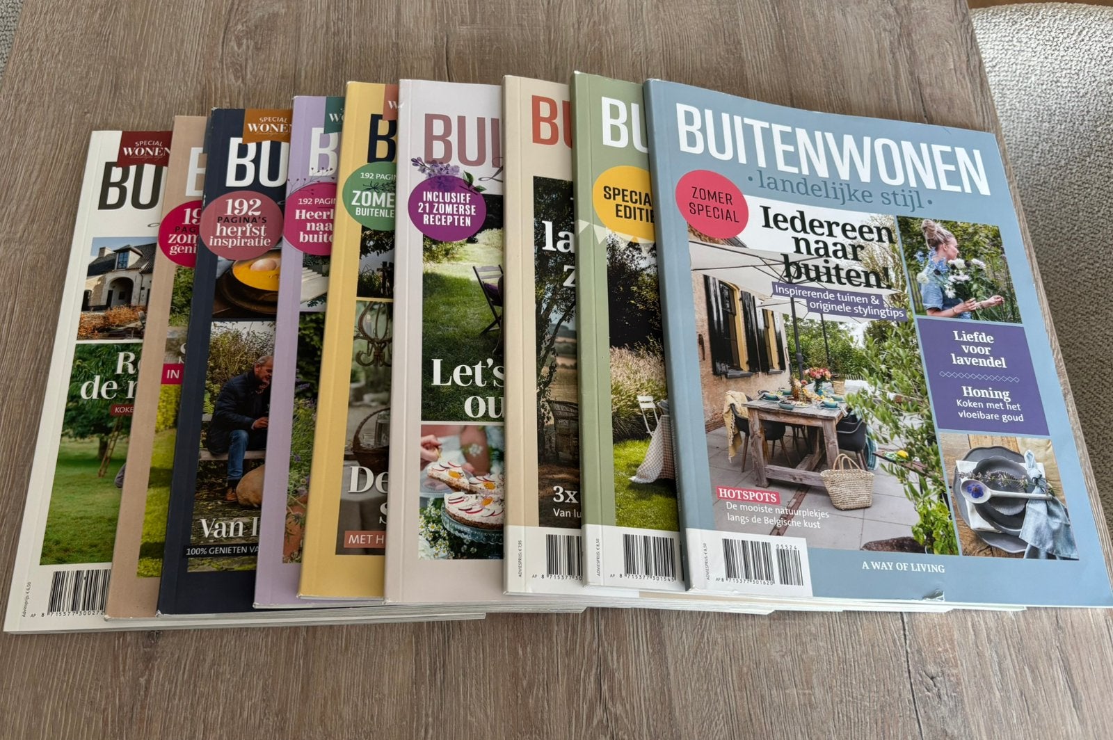 Buiten wonen (2020 tm 2024) 9 stuks, Boeken, Ophalen of Verzenden, Nieuw