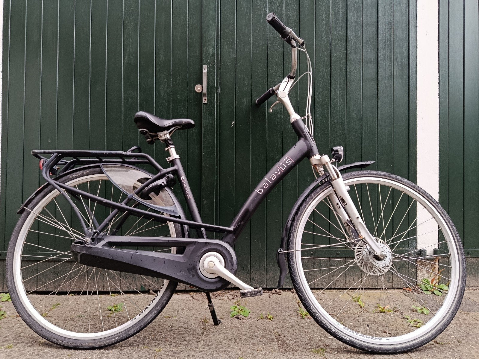 Damesfiets Batavus 7 versnellingen AXA slot verlichting 

-, Ophalen, Zo goed als nieuw, 26 inch of meer, Versnellingen