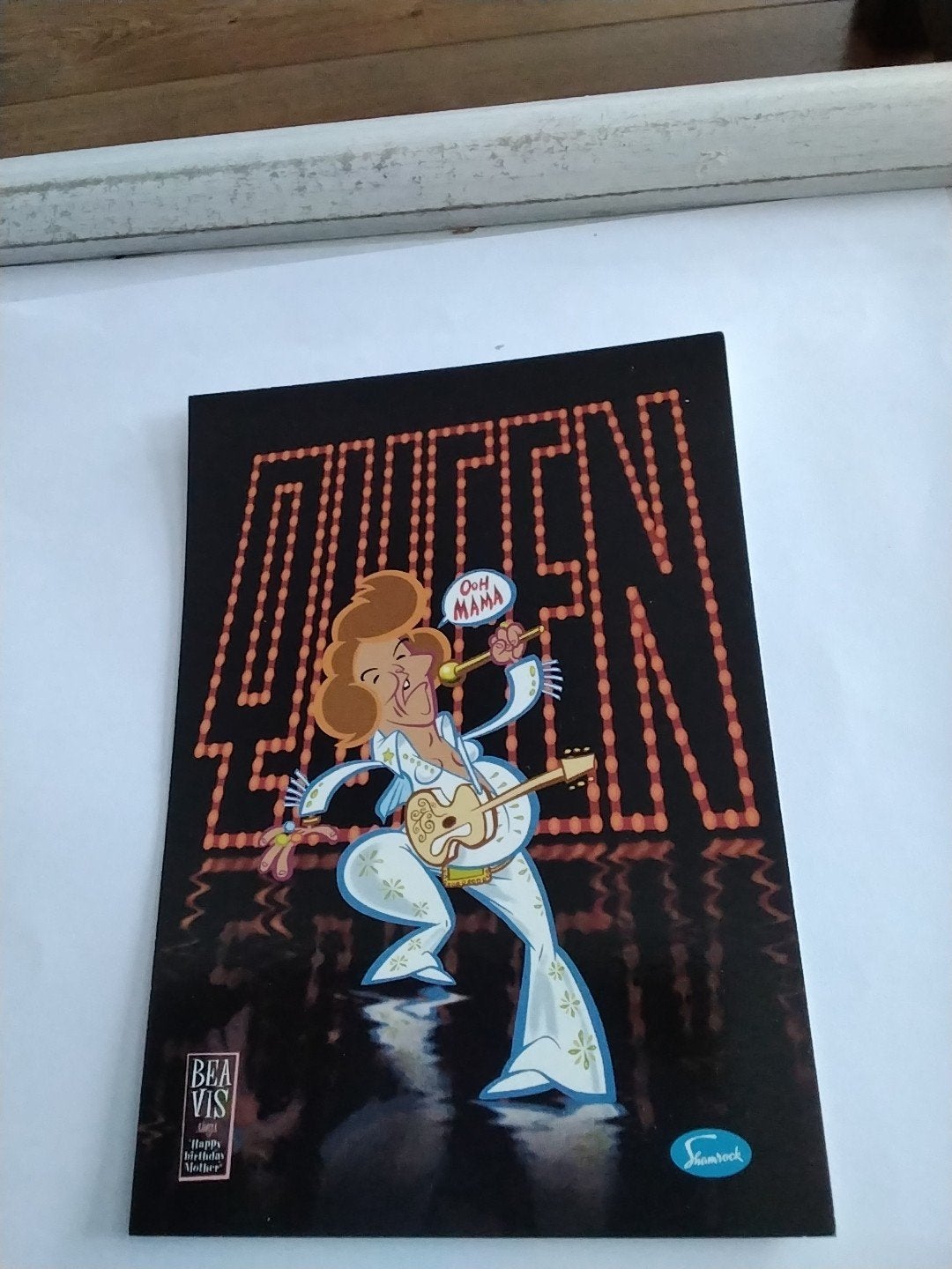 Boomerang Boomerangkaart Queen Elvis Presley, Verzamelen, Ophalen of Verzenden, 1980 tot heden, Ongelopen, Muziek