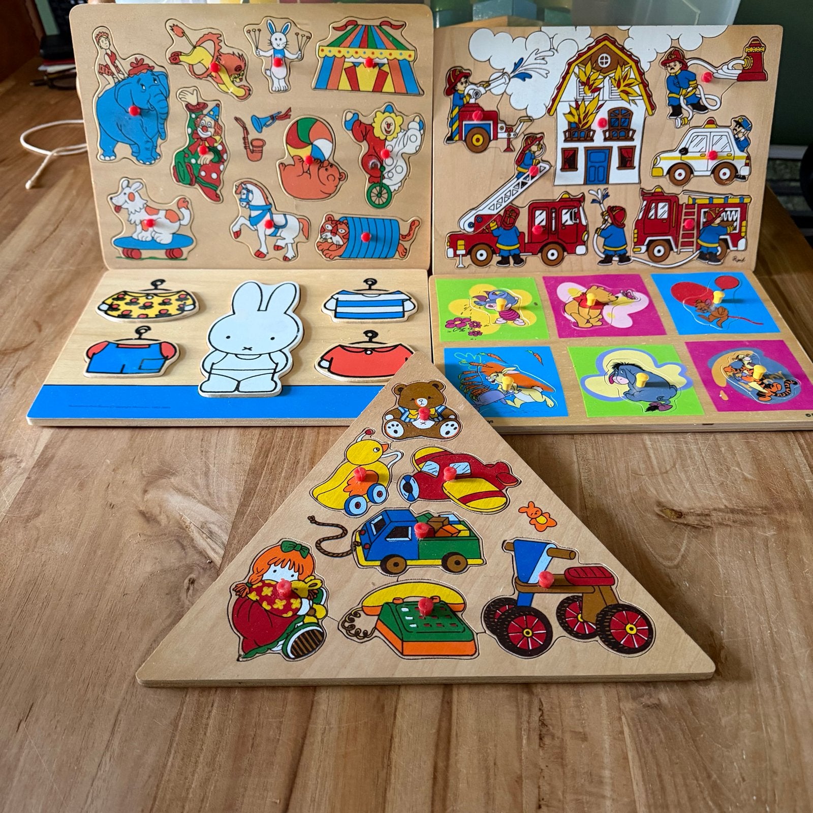 Houten speelgoed: treinen, puzzels en blokken, Ophalen, Gebruikt, Overige typen
