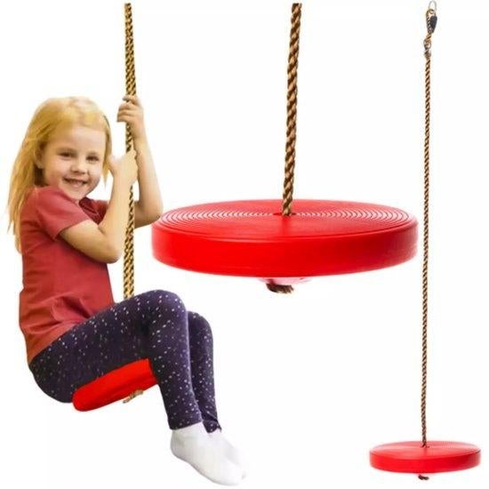 Ronde schommel rood, Info@buitenspelen-shop.nl, Nieuw, Ophalen of Verzenden, Schommel