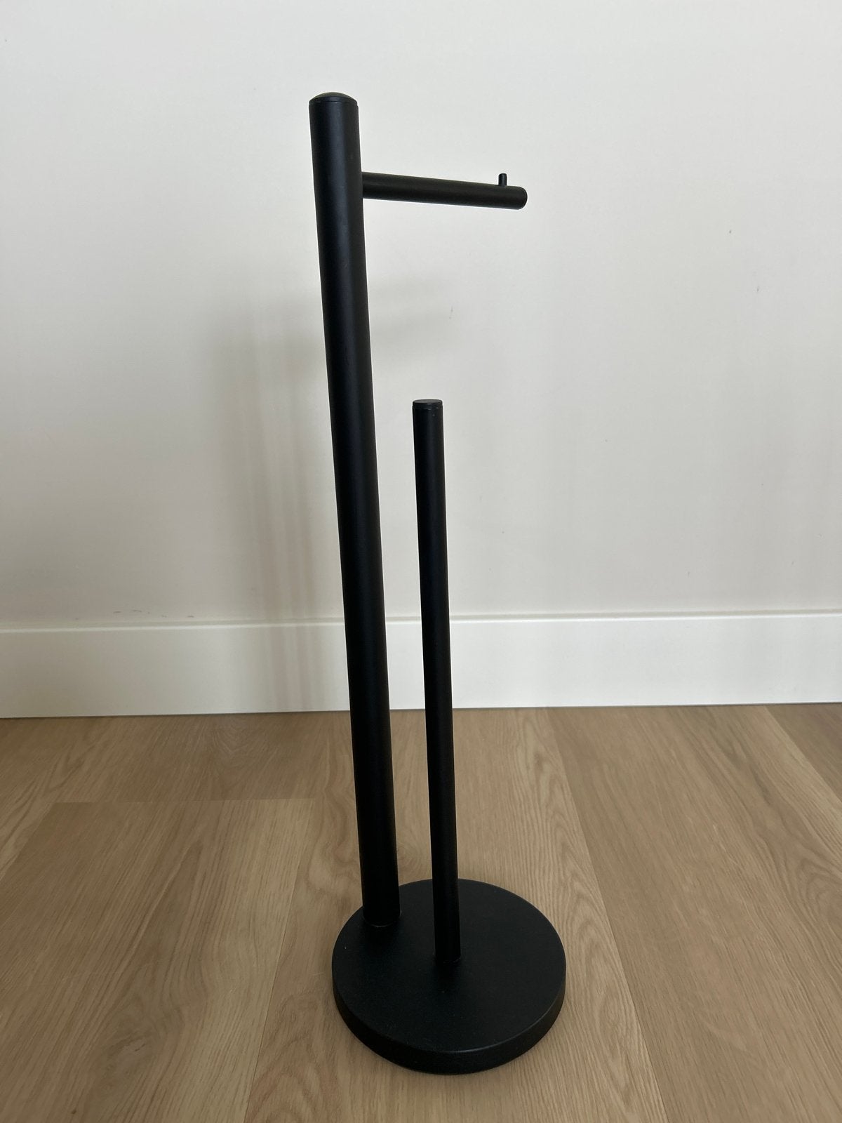 Zwarte WC rolhouder staand, Ophalen, Zo goed als nieuw, Zwart, Toilet-accessoire