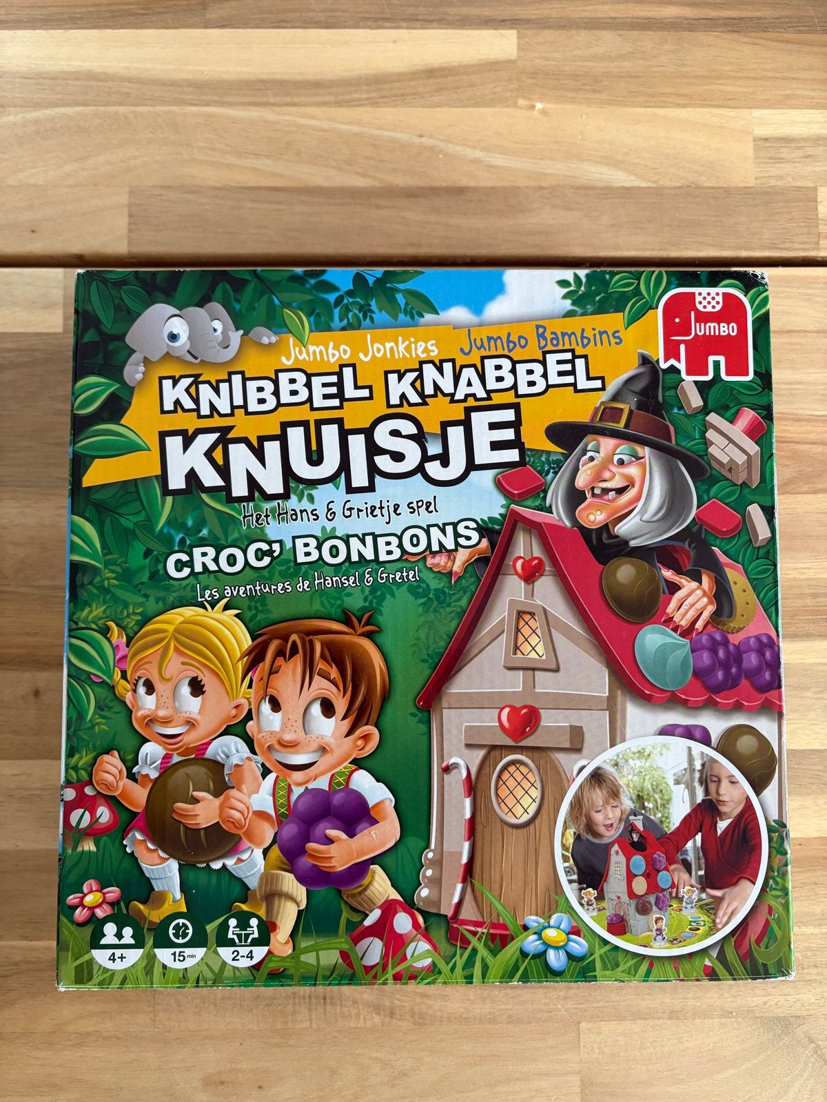 Jumbo Knibbel Knabbel Knuisje - Het Hans & Grietje Spel, Een of twee spelers, Ophalen of Verzenden, Zo goed als nieuw