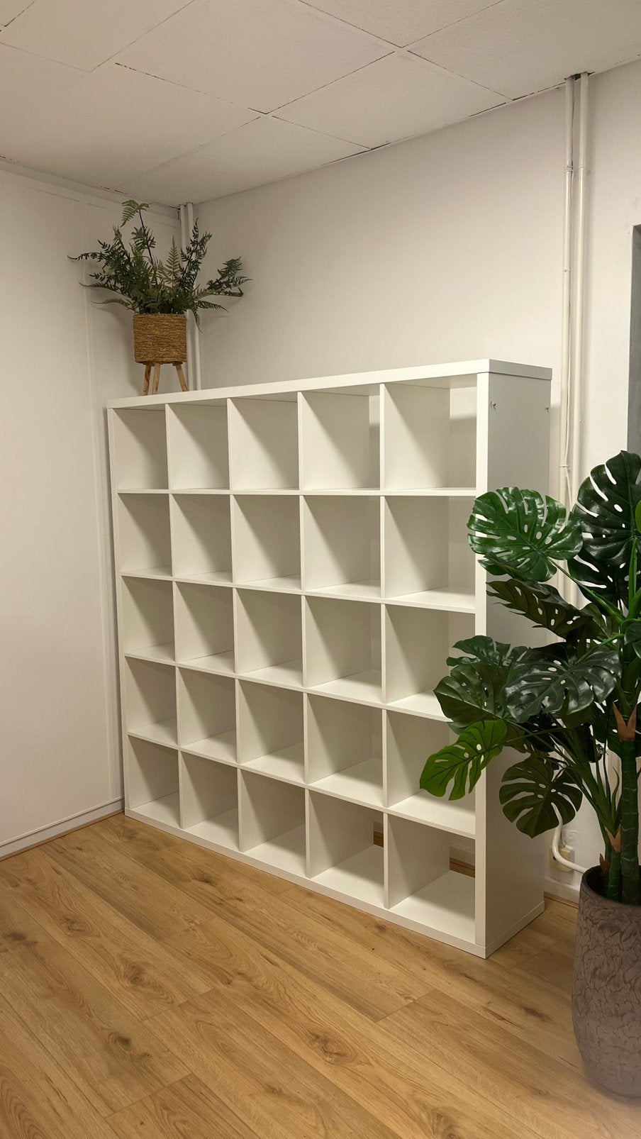 IKEA KALLAX kast 5x5 wit – in zeer goede staat, Ophalen, Zo goed als nieuw, Minder dan 150 cm, 150 tot 200 cm