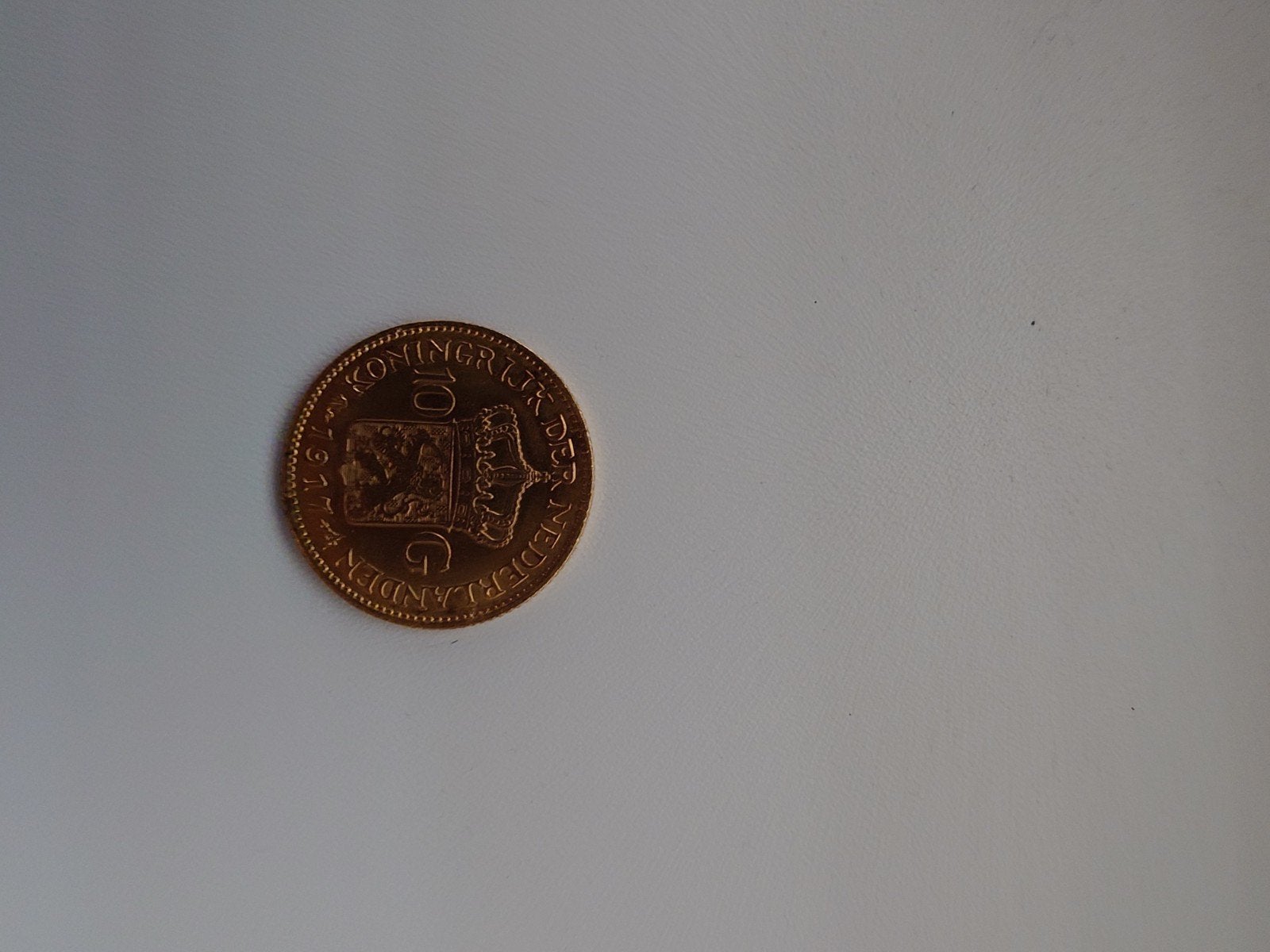 Gouden Tientje Koningin Wilhelmina 1917, Postzegels en Munten, Koningin Wilhelmina, Losse munt, 10 gulden, Goud