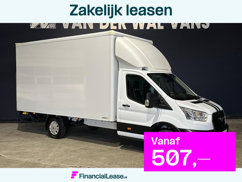 Ford Transit 2.0 TDCI 160pk Bakwagen 225cm Hoog Laadklep Eur, Voorwielaandrijving, Stof, 4 cilinders, Wit