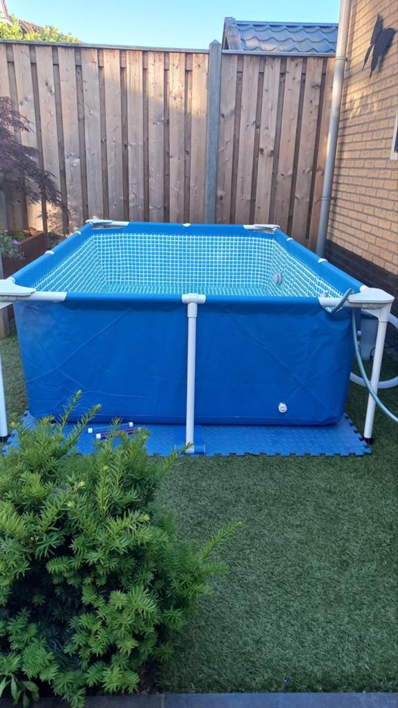 Complete intex zwembad 3x2m, Ophalen, 200 tot 300 cm, Zo goed als nieuw, Opzetzwembad