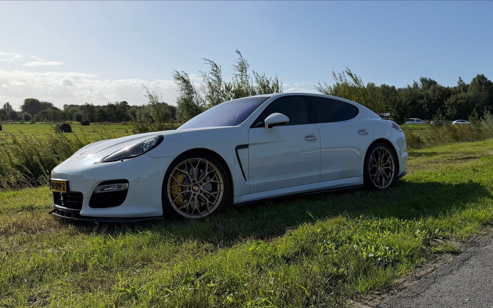 Porsche Panamera 4.8 Turbo S, Auto's, Automaat, 8 cilinders, Geheel digitaal combi-instrument, Wit