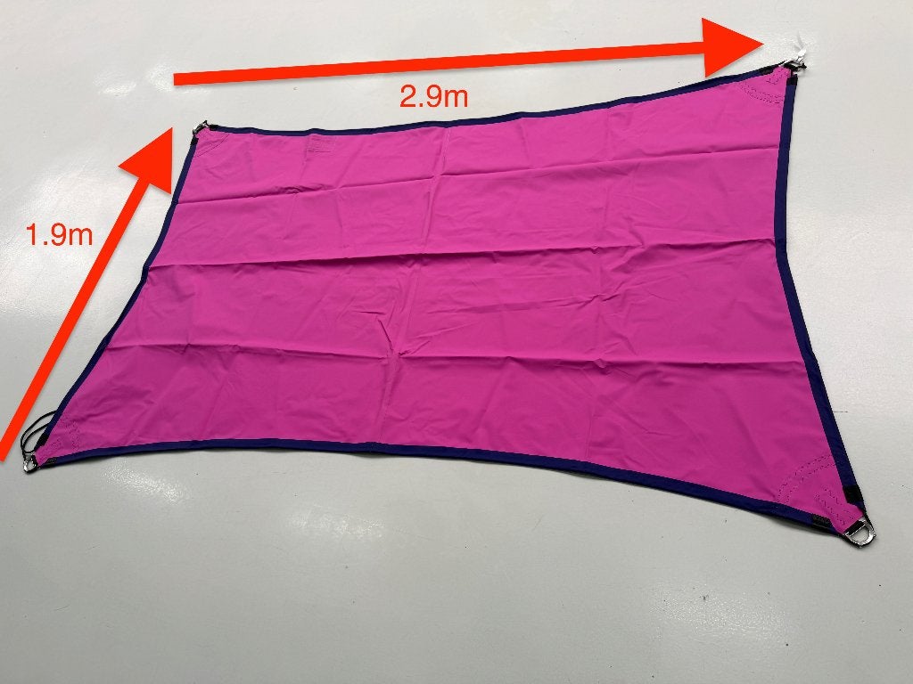 OUTLET Sunshade Premium schaduwdoek 1,9x2,9m Roze – Nieuw, Tuin en Terras, Ophalen, Nieuw, Overige typen