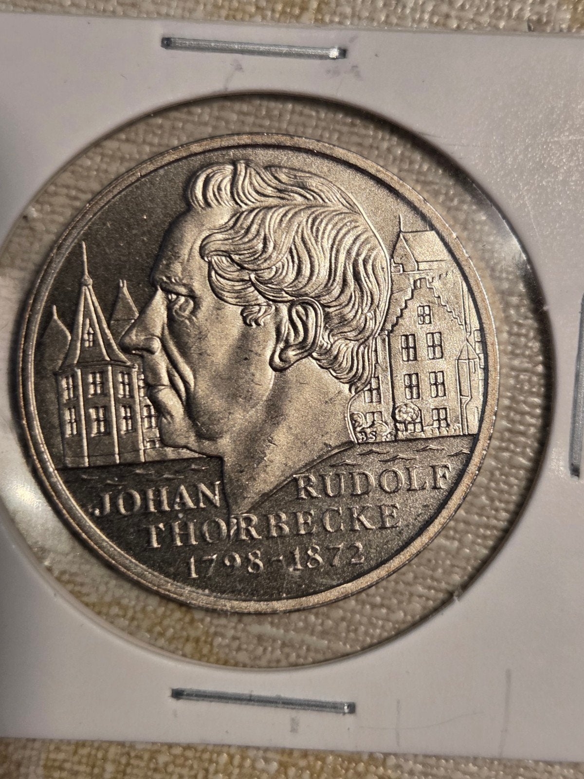 Zilveren 2½ ECU munt 1998 Thorbecke, Ophalen of Verzenden, Koningin Beatrix, Overige waardes