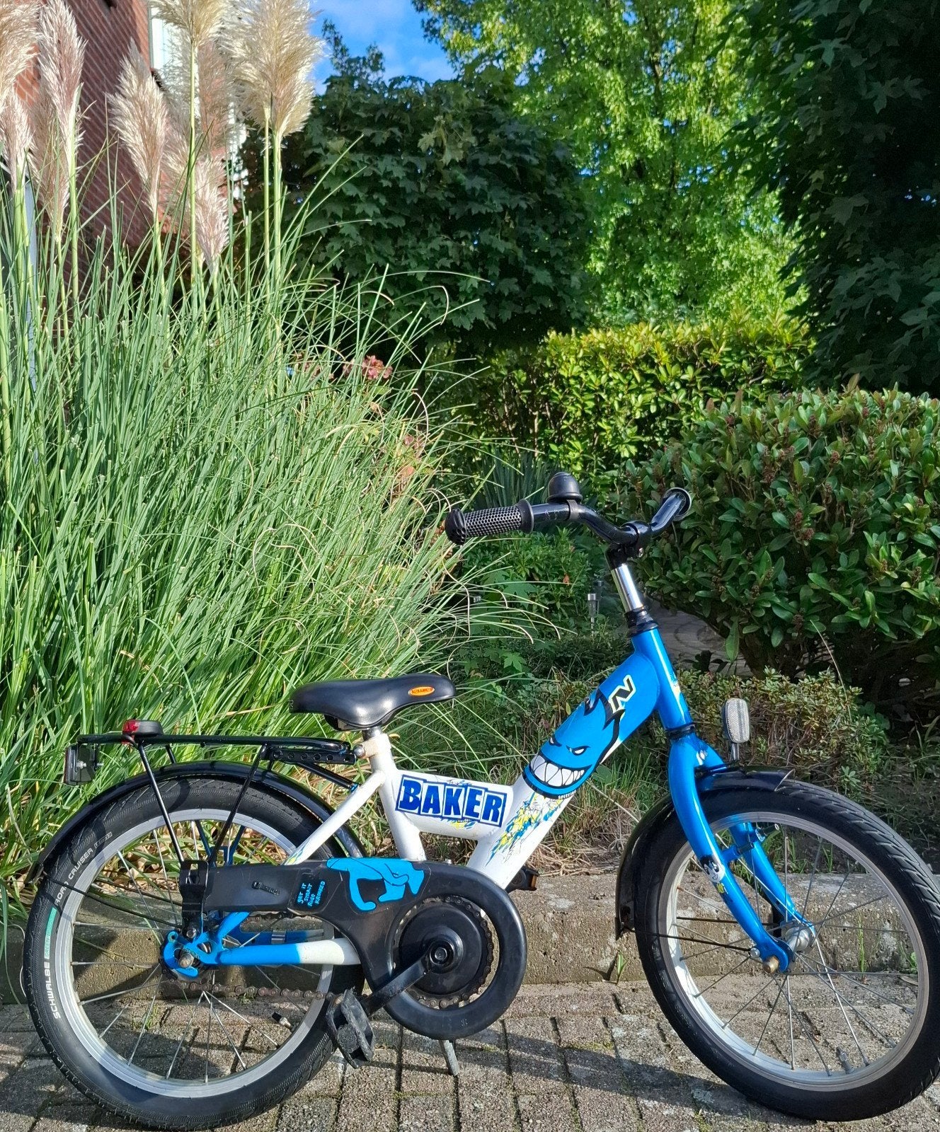 Kinderfiets Baker 16 inch / Terugtraprem, Fietsen en Brommers, Ophalen, Terugtraprem, Zijwieltjes, Loekie