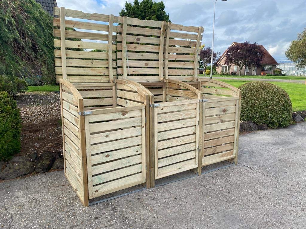 praktische kliko ombouw - op voorraad, Tuin en Terras, Ophalen of Verzenden, Nieuw, Hout, Containerberging