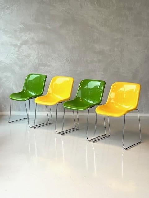 Artifort Spirit eetkamerstoelen 8x vintage design prijs ps, Huis en Inrichting, Stoelen, Gebruikt, Overige kleuren, NL, Artifort