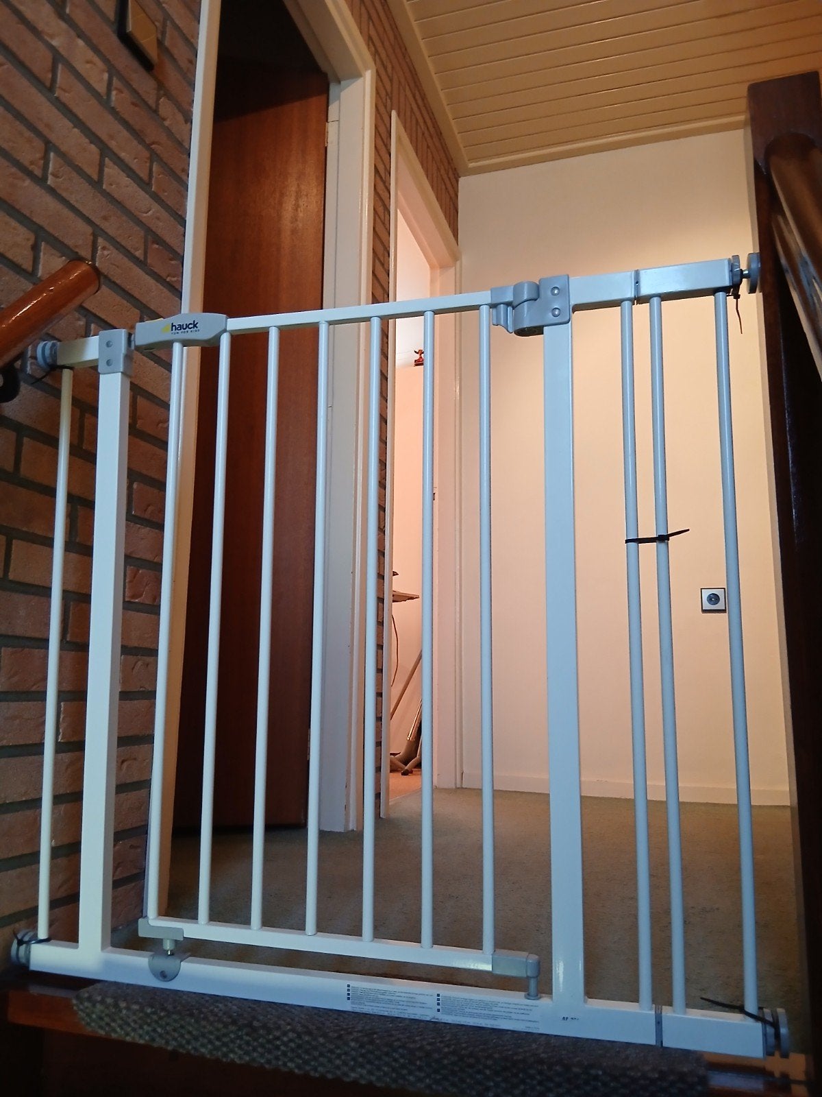 2 trap- deurhekjes ( Hauck en Bahag), Ophalen, Metaal of IJzer, Minder dan 100 cm, Klemhekje