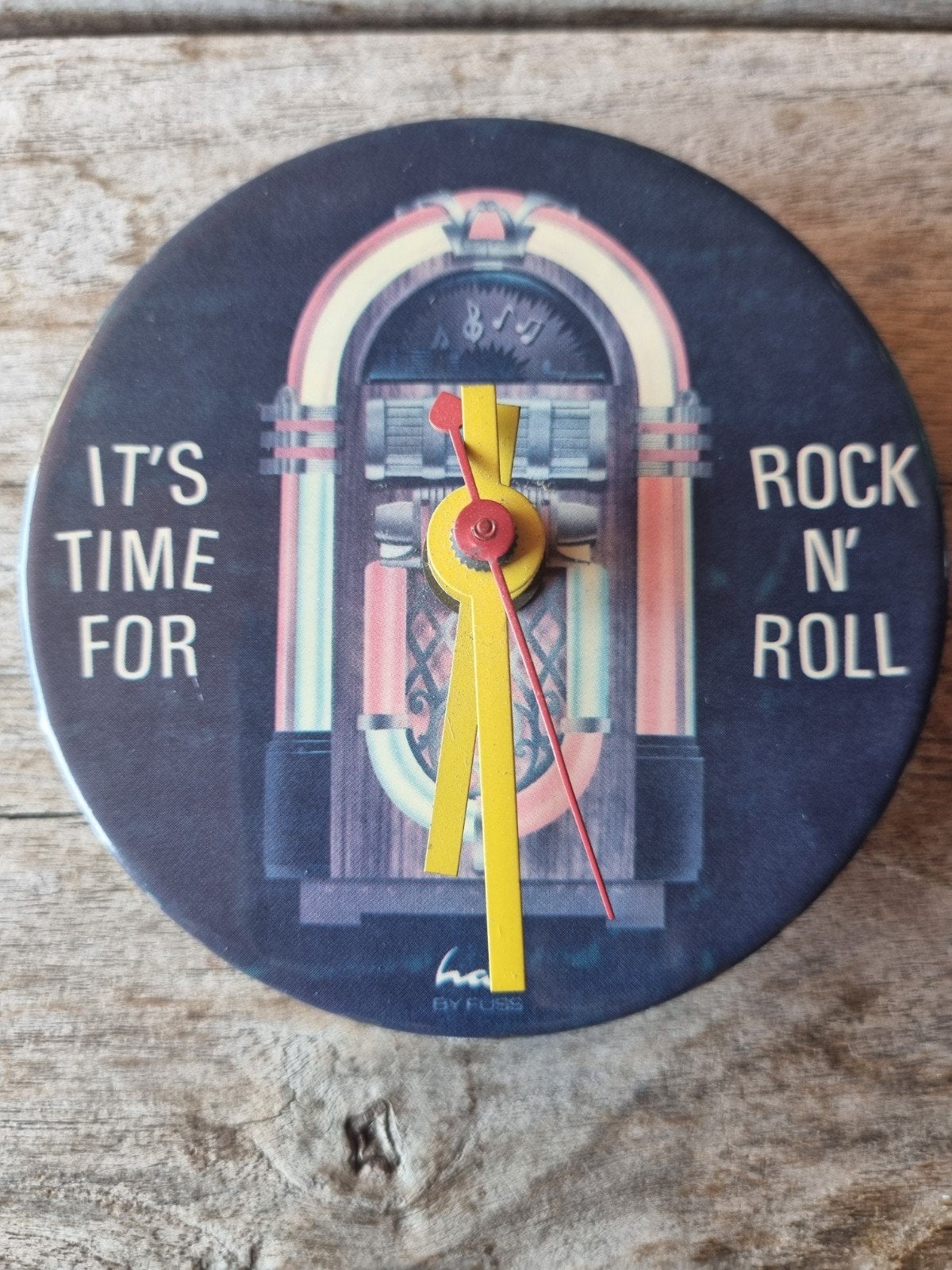 Wandklok Jukebox Rock 'n' Roll - Vintage Stijl, Verzamelen, Automaten | Jukeboxen, Ophalen of Verzenden, Gebruikt, 1970 tot heden
