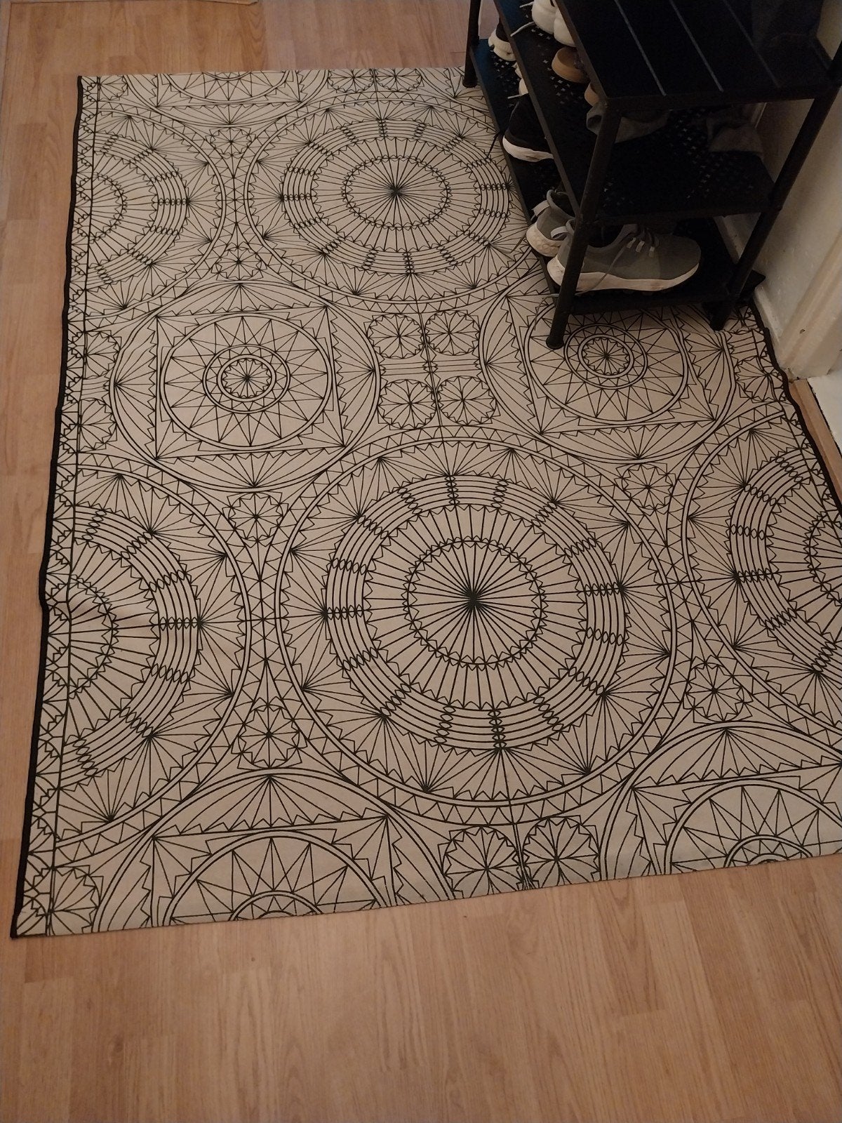 IKEA RYSSBY 2014 Vloerkleed - 140x190 cm, Ophalen, Gebruikt, 100 tot 150 cm, Modern, Geometrisch