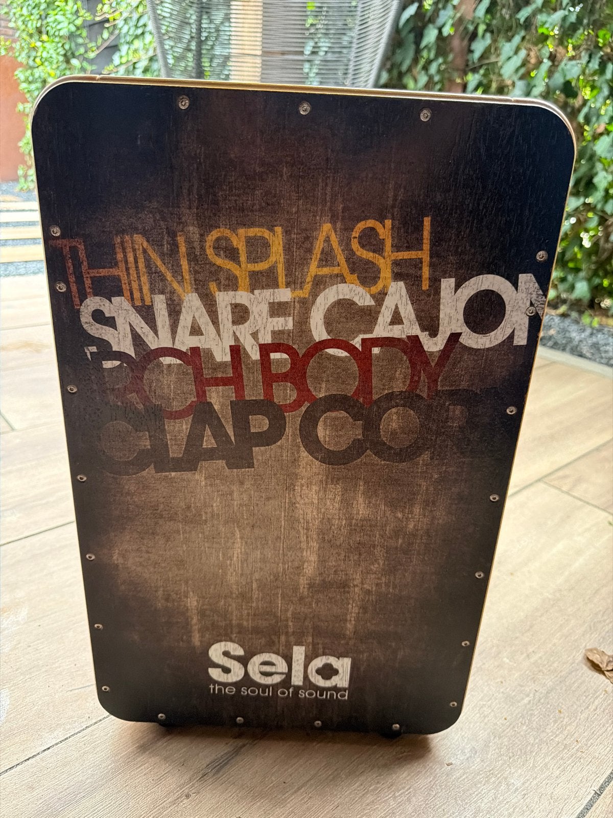 Sela Cajon met 2 uitneembare snaren - ZGAN, Muziek en Instrumenten, Ophalen of Verzenden, Zo goed als nieuw, Trommel