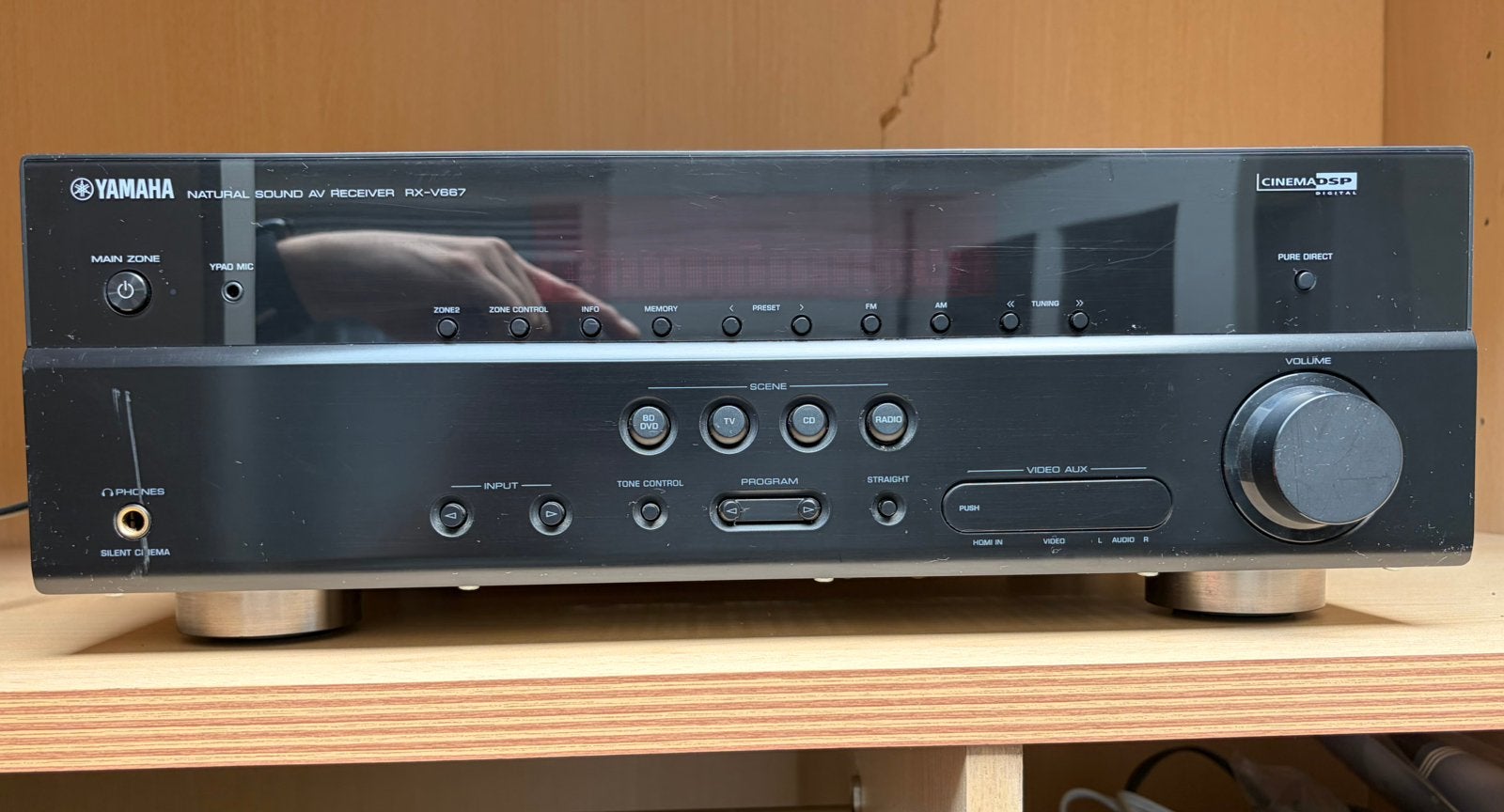 Yamaha V-667 - gaat niet meer aan - voor onderdelen, Ophalen of Verzenden, Zo goed als nieuw, 120 watt of meer, Yamaha