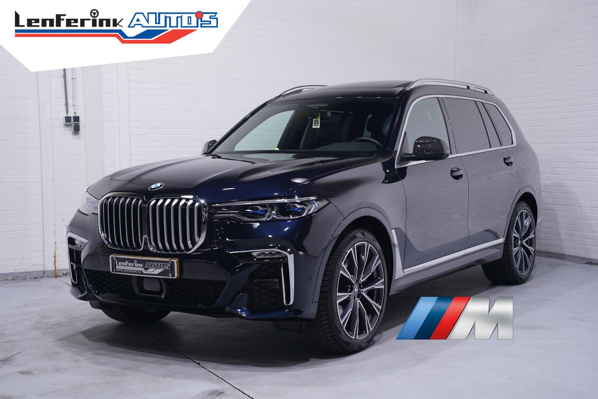 BMW X7 xDrive40i M Sport NAP M Stoelen Carbon spiegels Leder, Auto's, BMW, Dealer onderhouden, Gebruikt, 7 stoelen, Zwart
