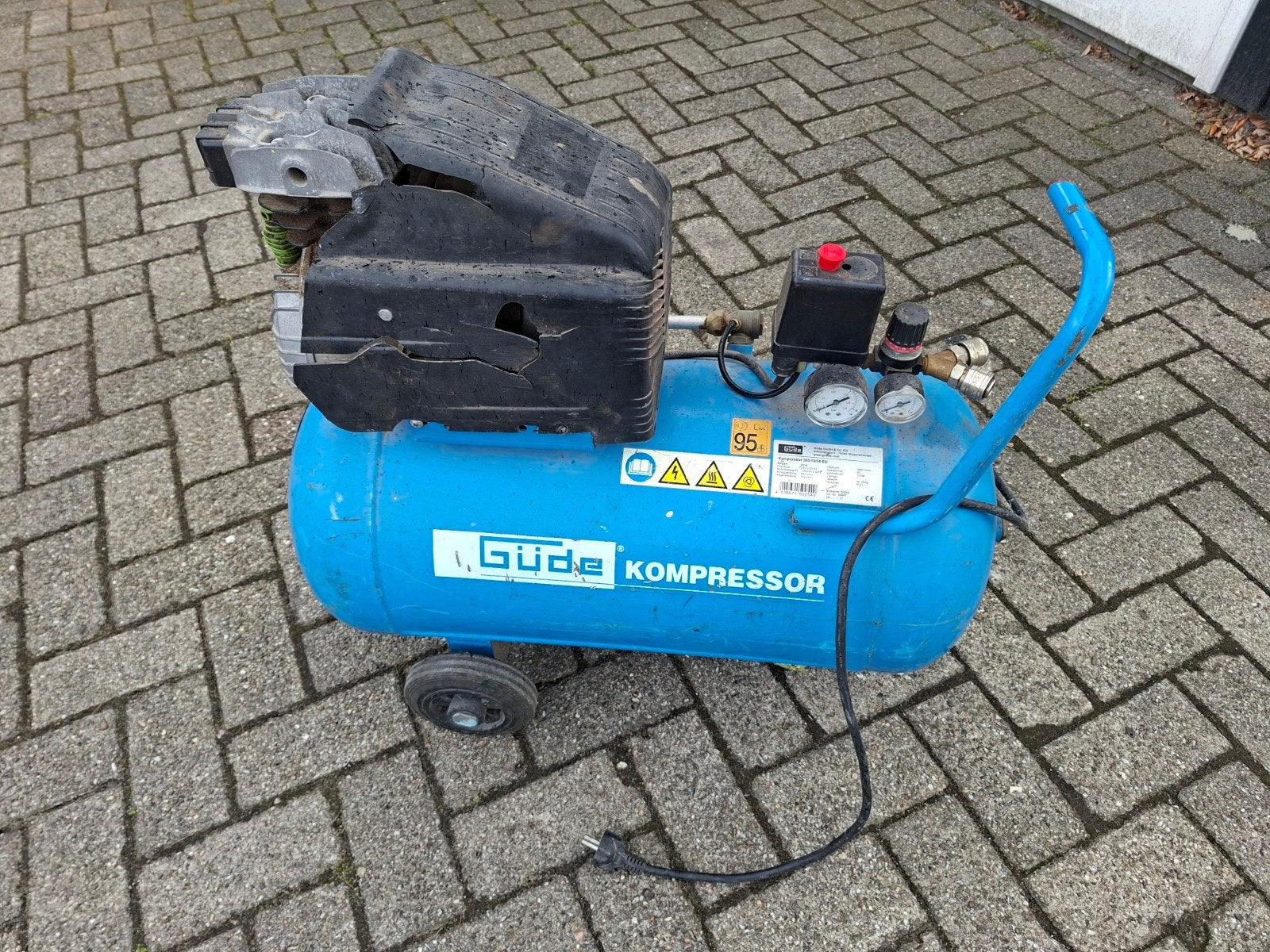 compressor 50 liter Güde 300/10/50 EU, Ophalen, Gebruikt, 10 bar of meer, 25 tot 100 liter
