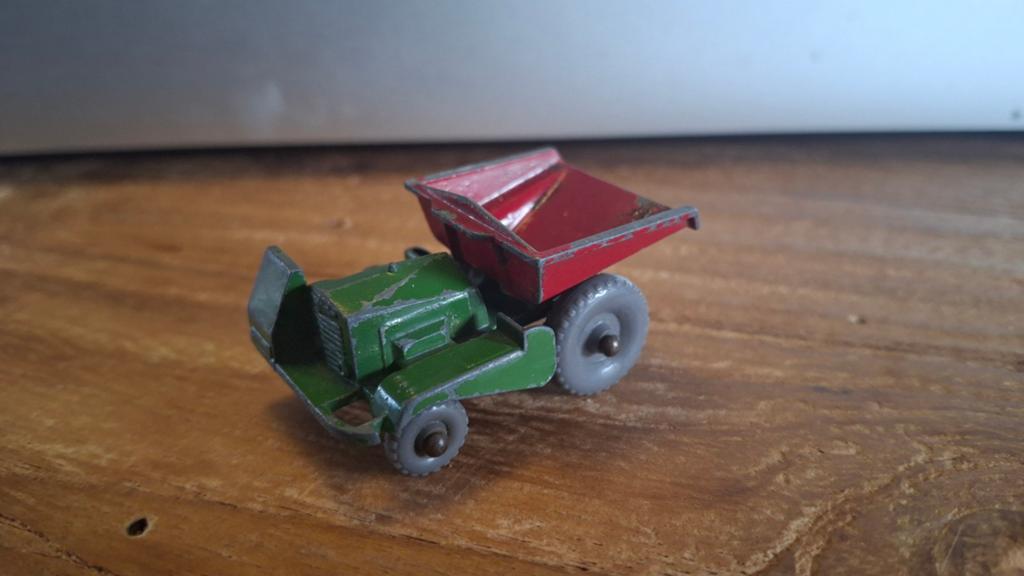 Matchbox Series No. 2b Muir Hill Site Dumper (1956-1960), Overige merken, Gebruikt, 1:50 of kleiner, Ophalen of Verzenden